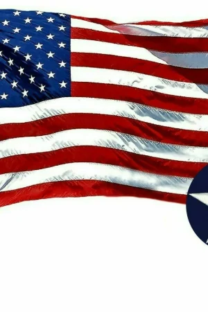 American Flag US USA | 3'x5' ft | EMBROIDERED Stars, Sewn Stripes (Heavy Duty)