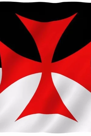 Templar Knights of Templar Battle Flag Roman Catholic Church Flag 3x5 Ft Poly